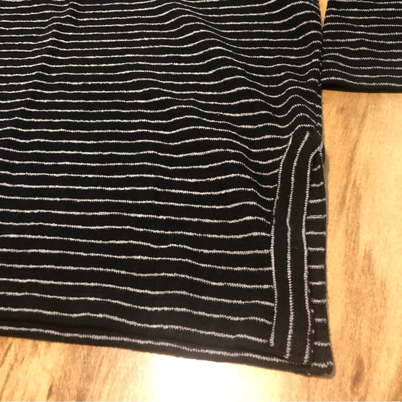 J. Jill Heavy Cotton 3/4 Sleeve Pullover Tunic Stripes Large - Picture 4 of 13